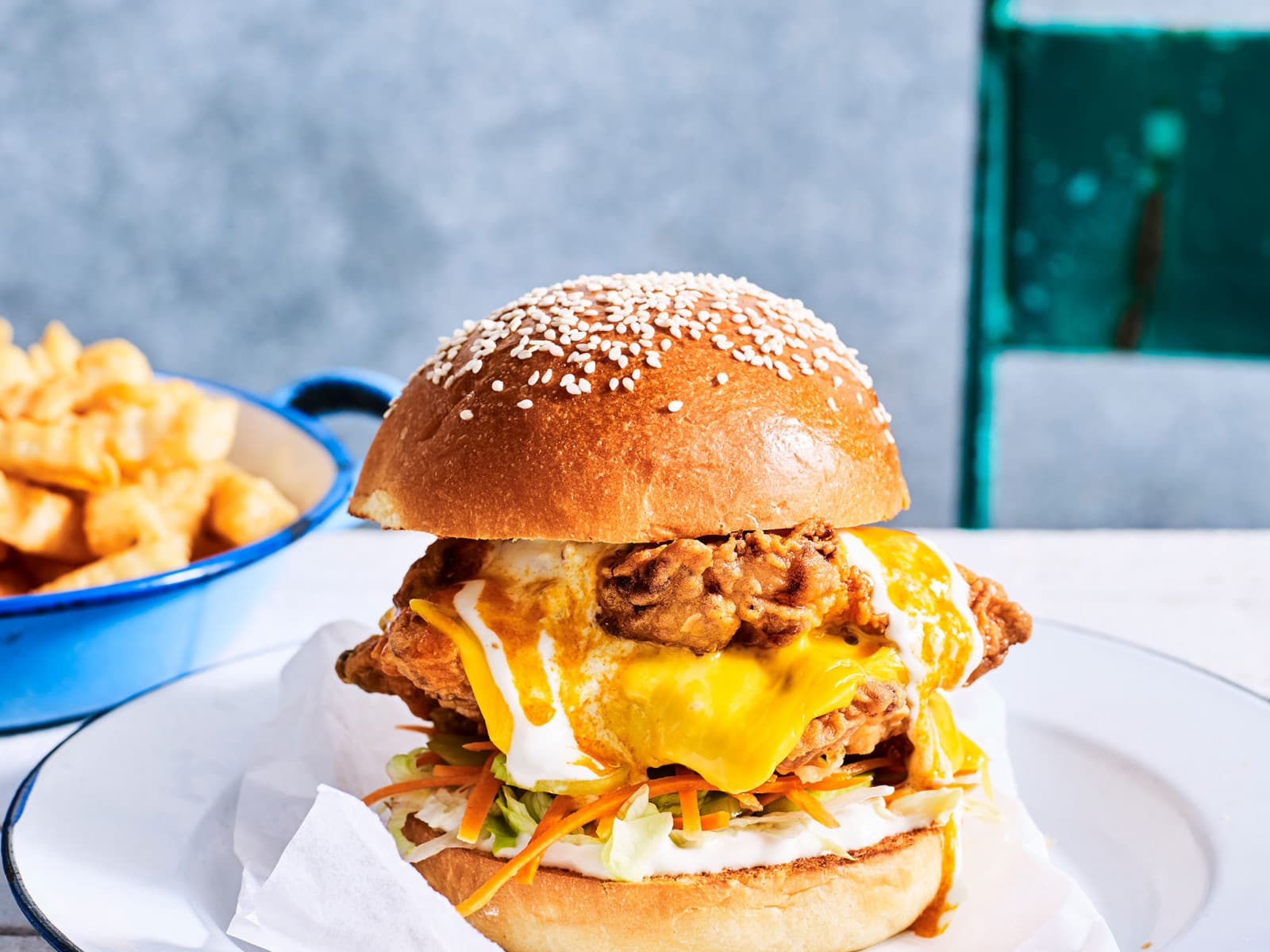 Buffalo Chicken Burgers