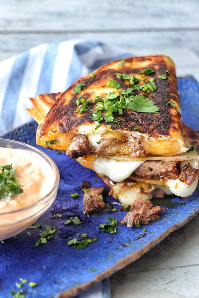 Oxtails French Fry Quesadilla
