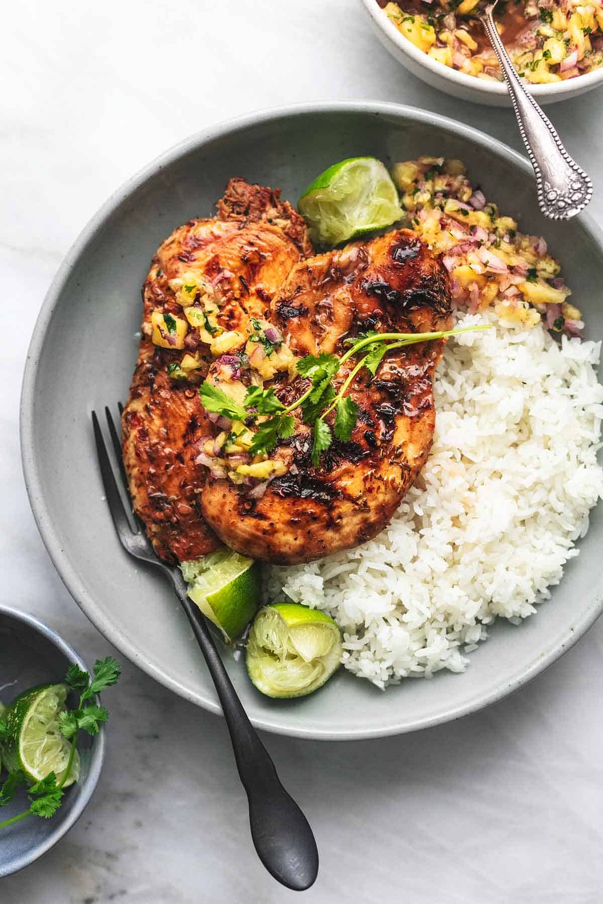 Jerk Chicken Over Rice