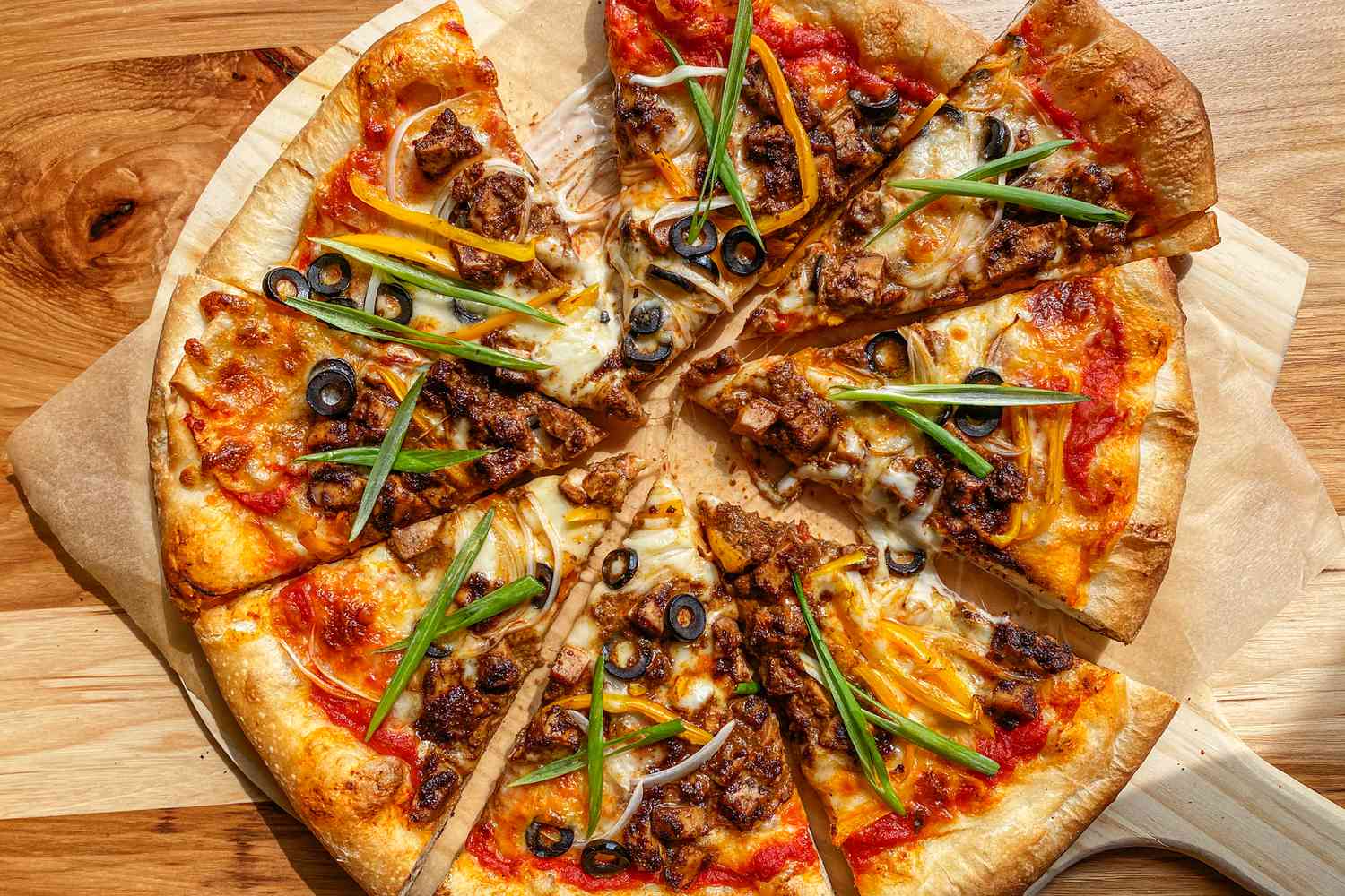 Jerk Chicken, Mac & Cheese Pizza