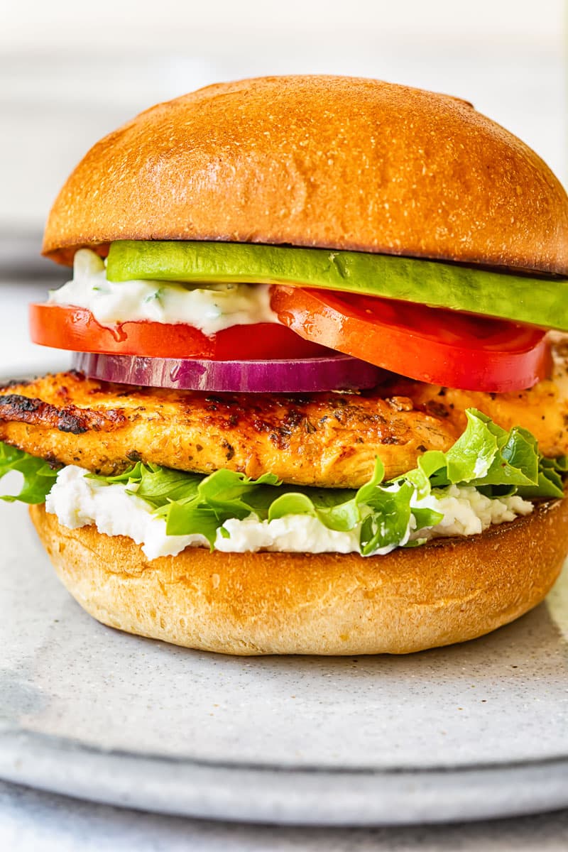 Grilled Chicken Burgers