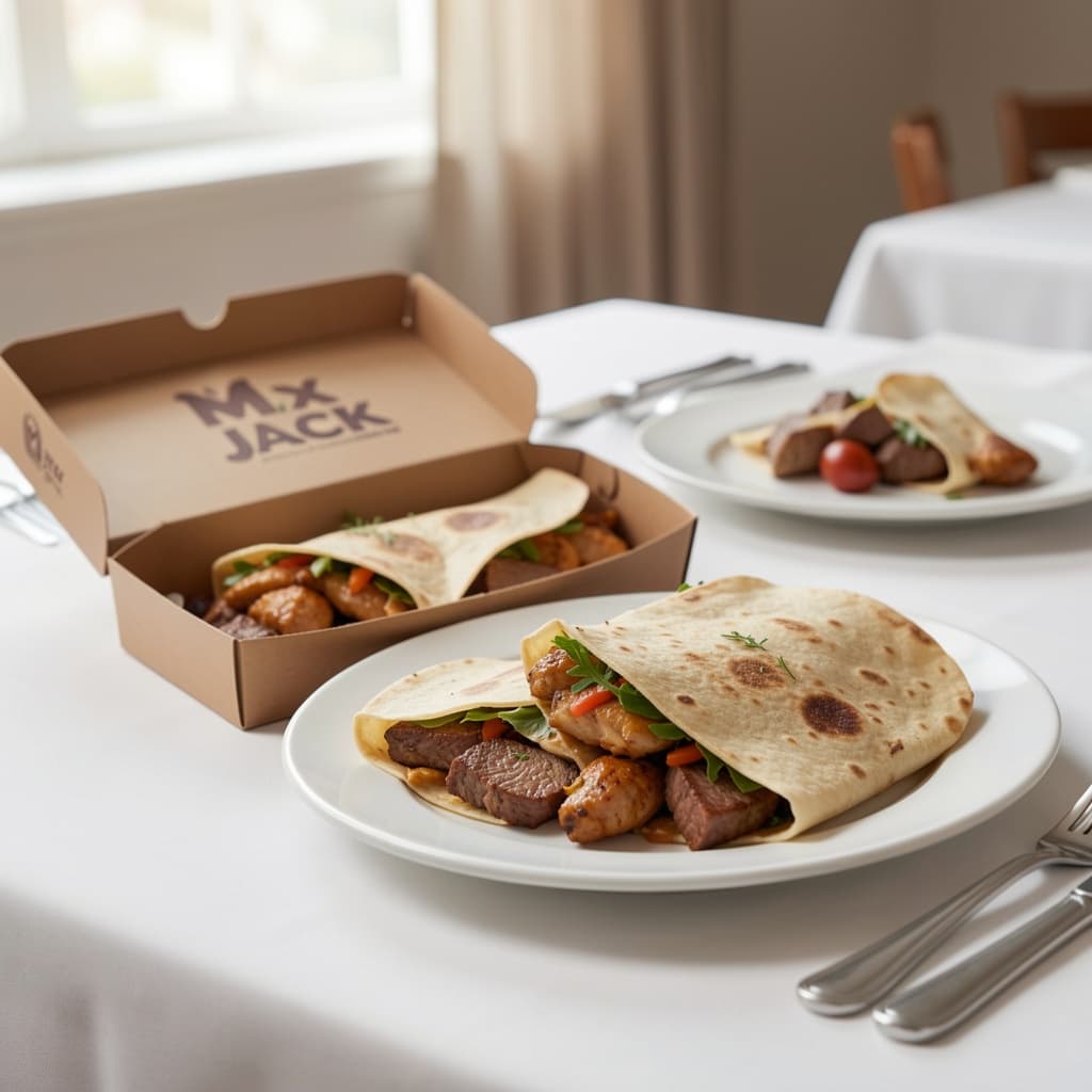 Mix Jack box, chicken, and lamb.